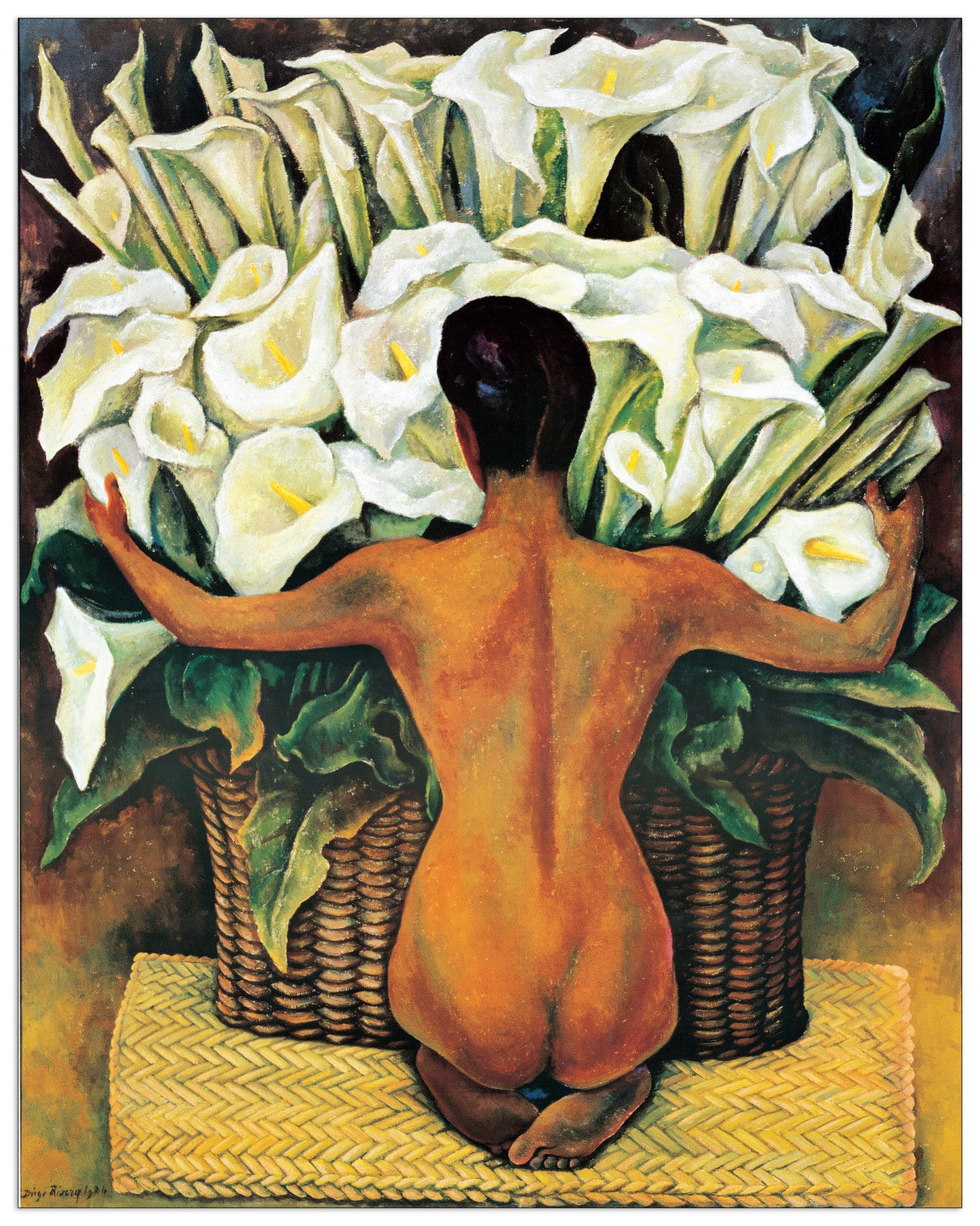 Nude With Calla Lilies cm 82x104