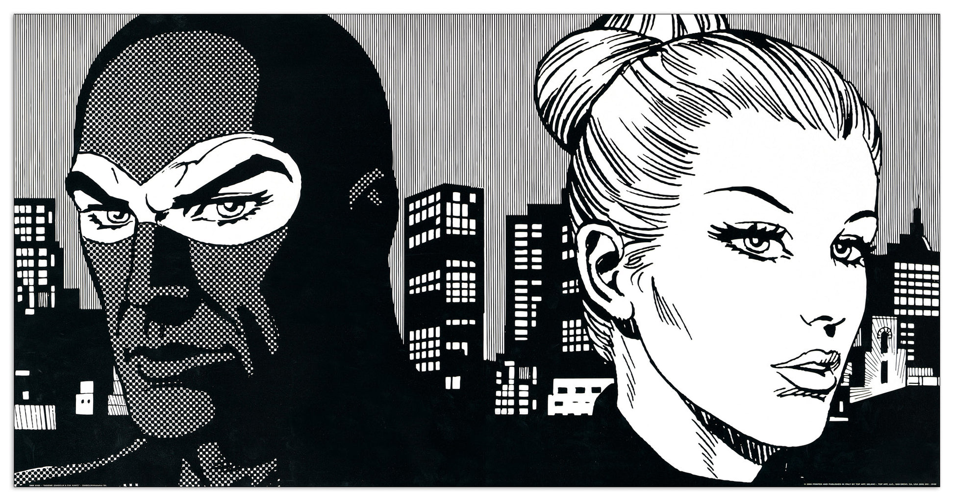 Insieme (Diabolik & Eva Kant) cm 100x50