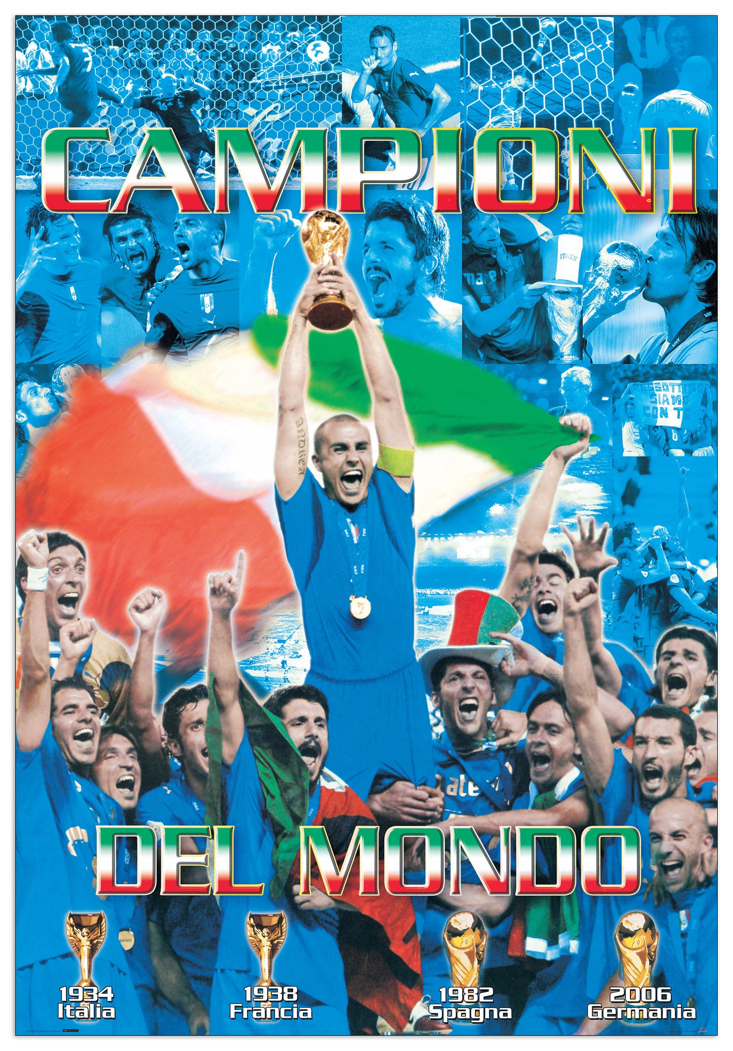Italia, Campioni del Mondo cm 70x100
