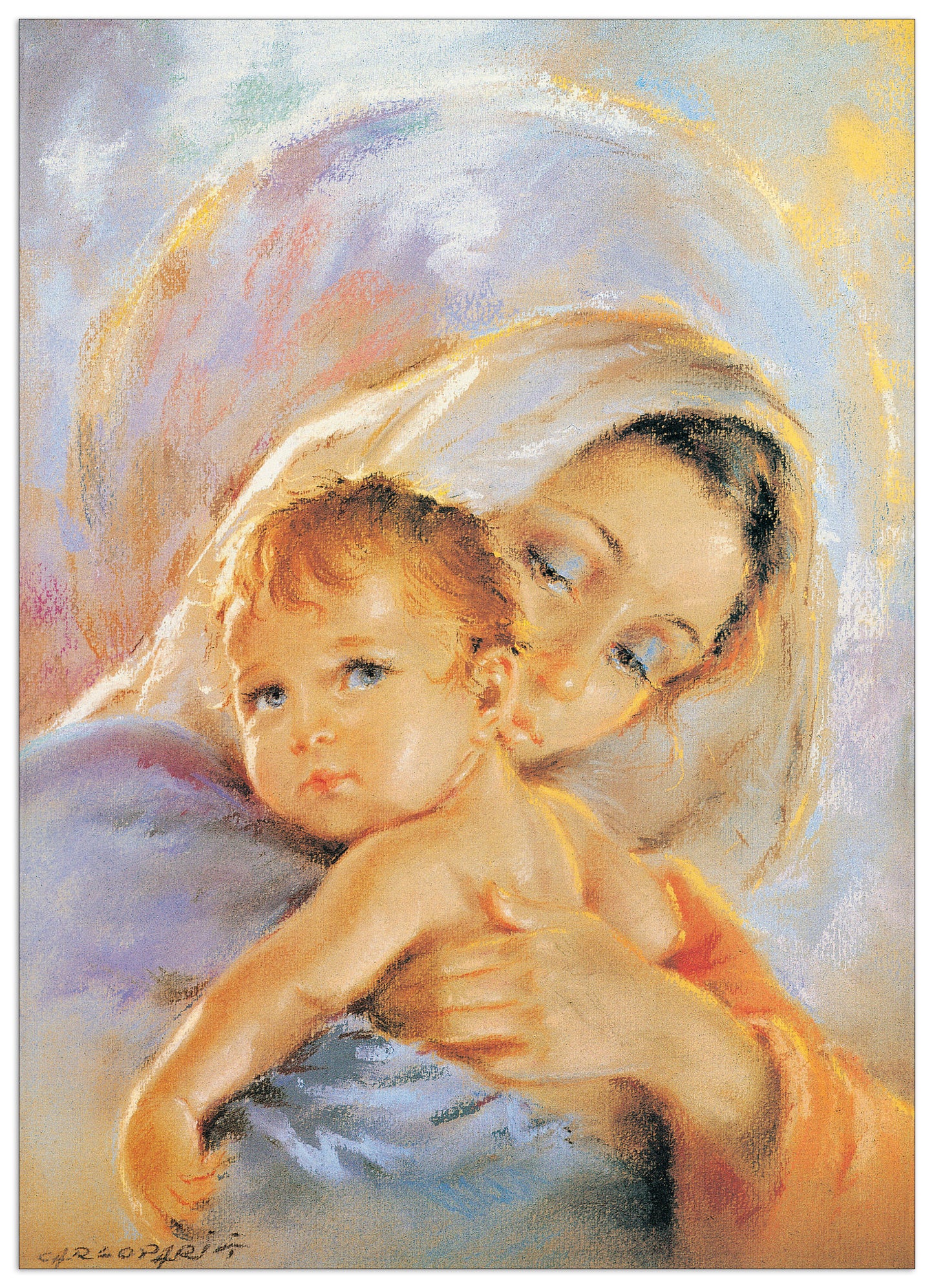Madonna Con Bambino cm 50x70
