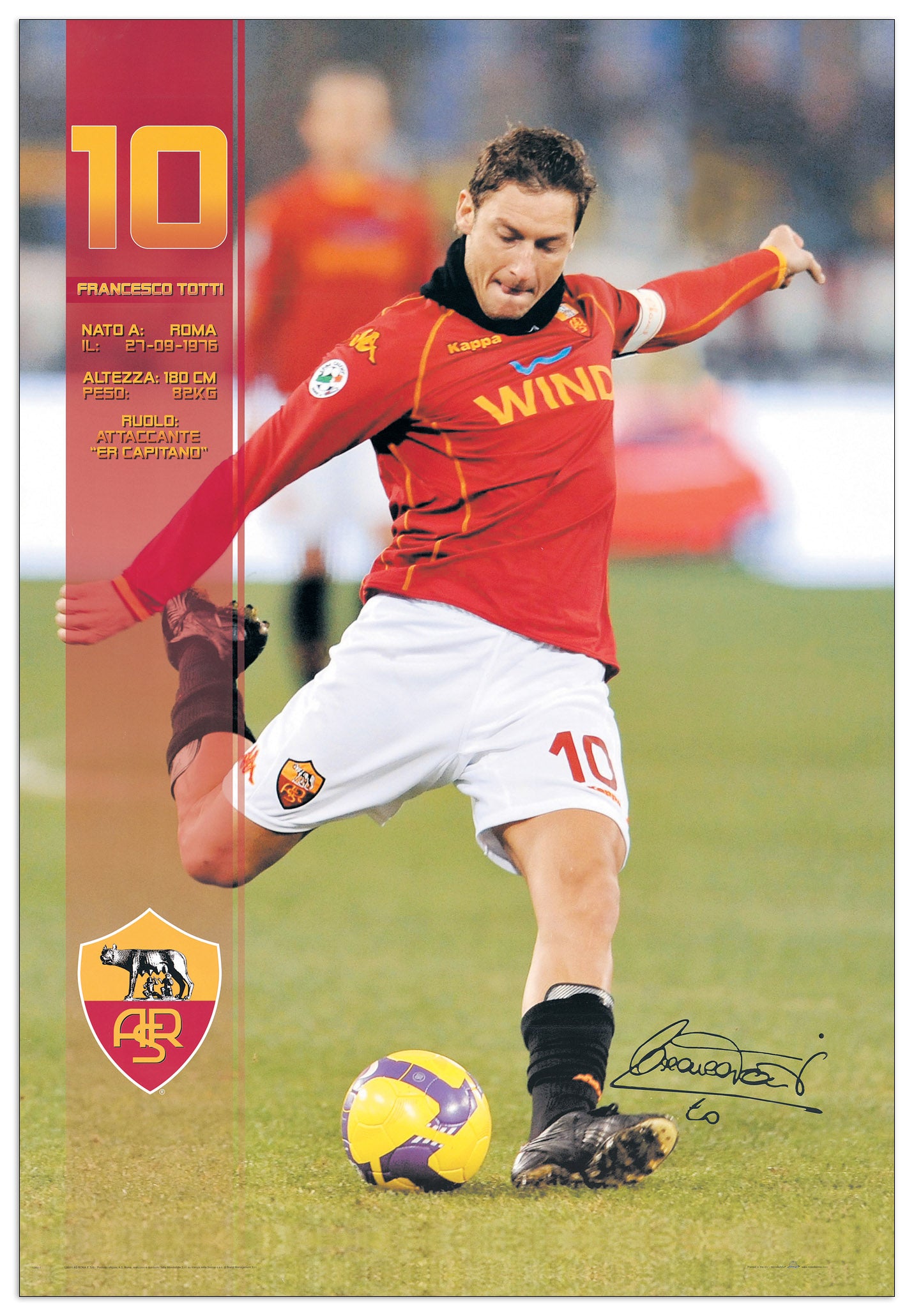 Francesco Totti cm 68x99