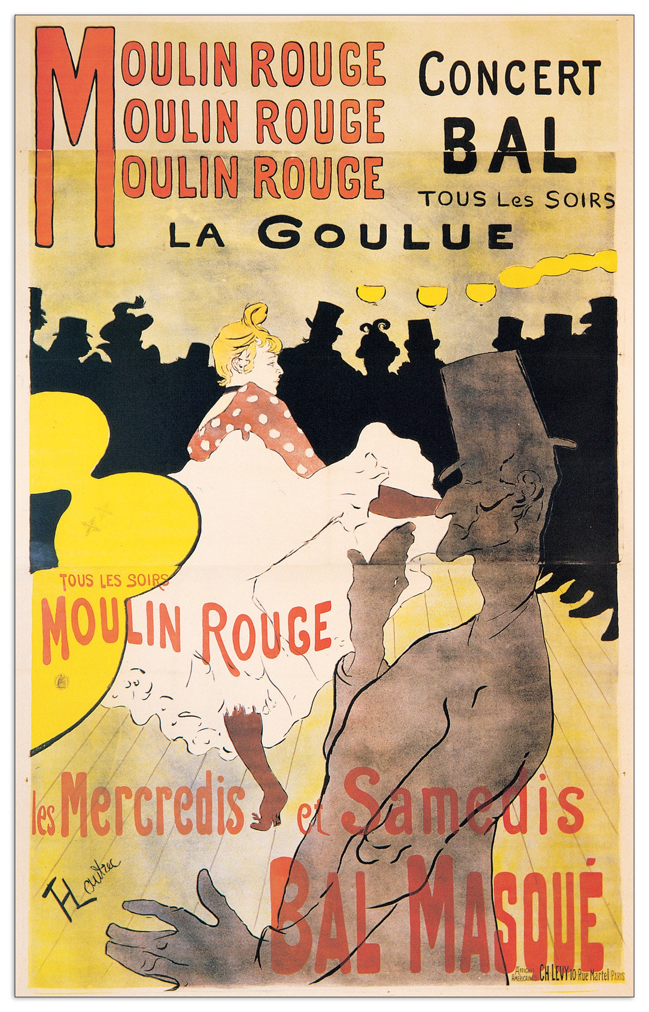 Moulin Rouge La Goulue cm 18x29
