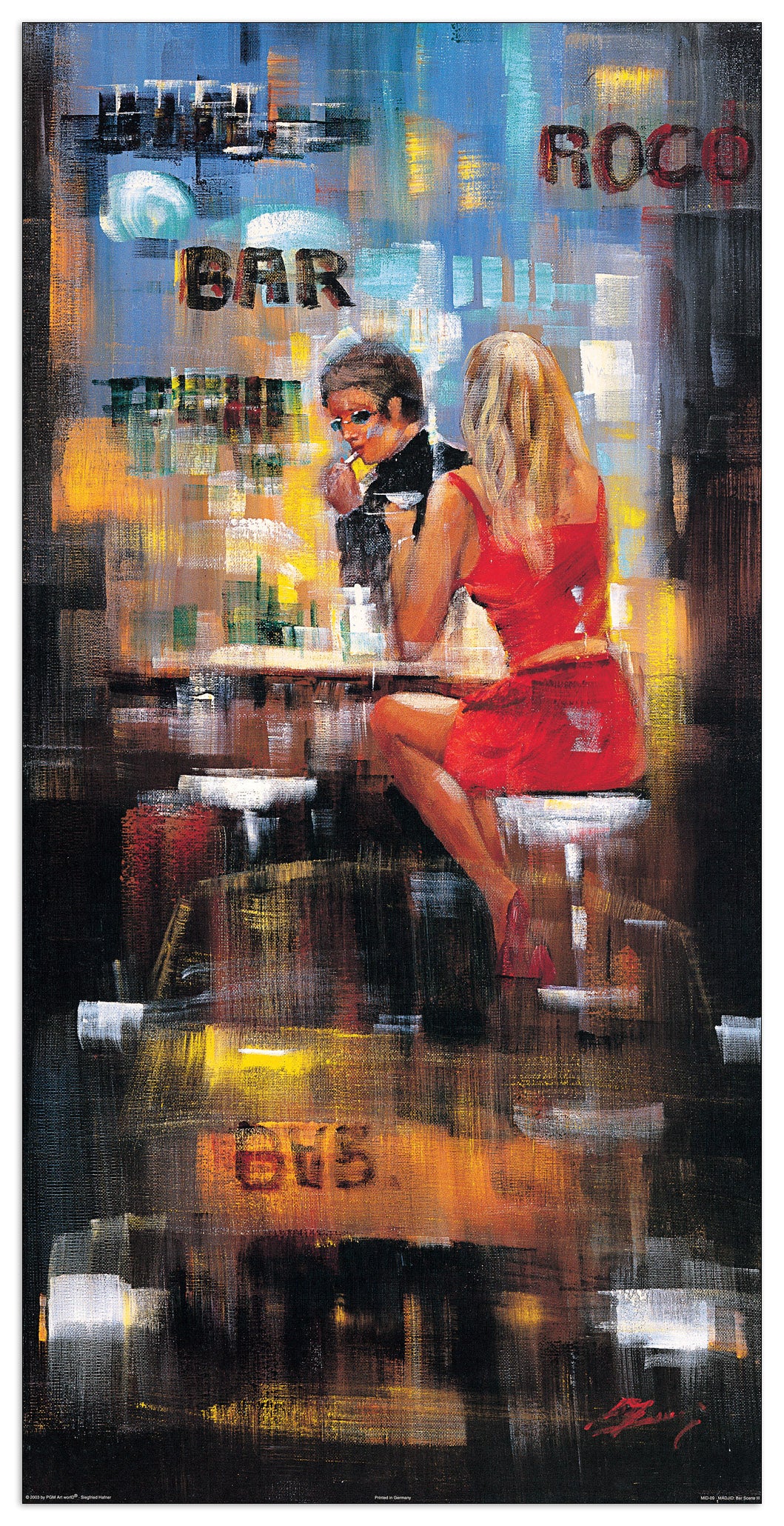 Bar Scene III cm 50x100