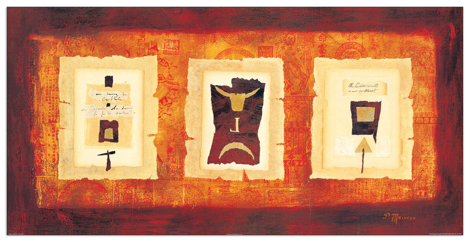 Triptyque I cm 100x50