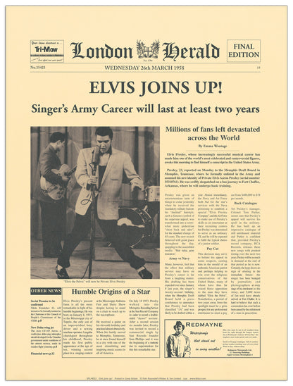 Elvis Joins Up! cm 30x40