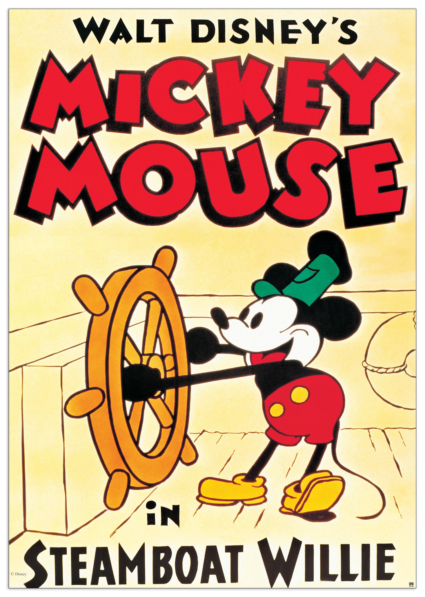 Mickey Mouse In Steamboat Willie cm 68x98