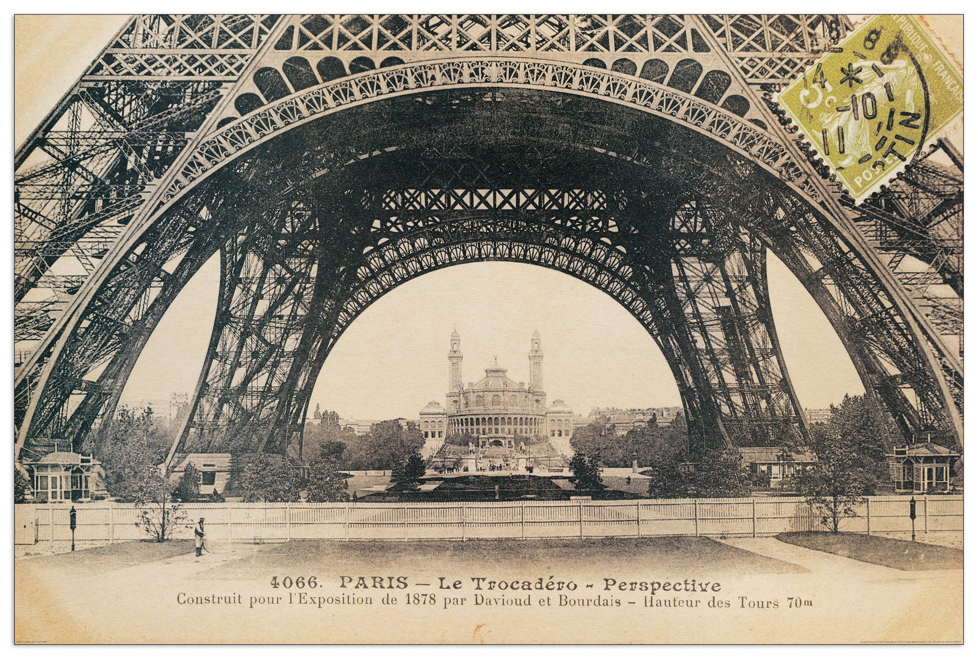 La Base De La Tour Eiffel cm 91x61