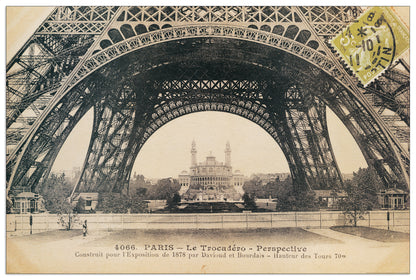 La Base De La Tour Eiffel cm 91x61