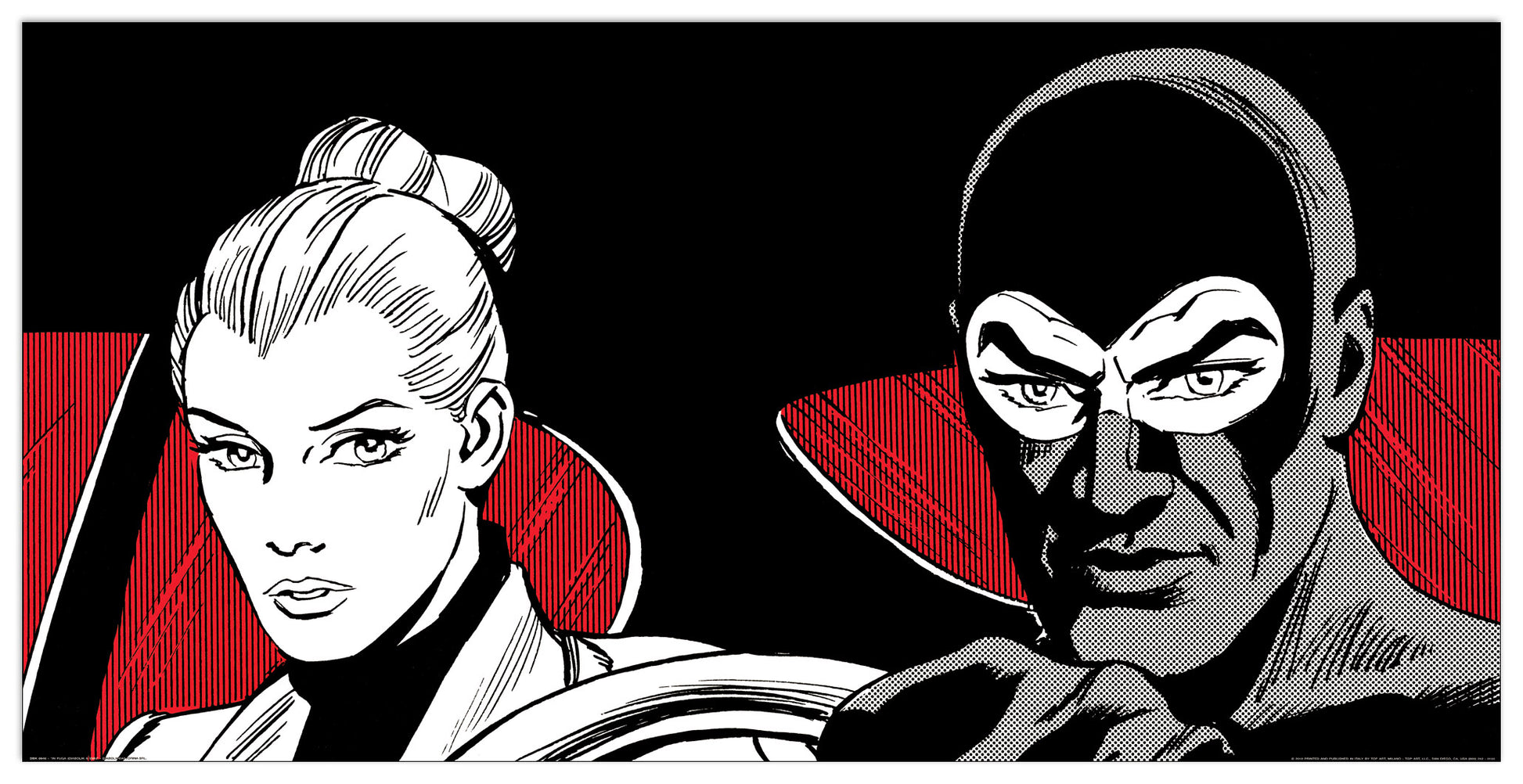 In Fuga (Diabolik & Eva) cm 100x50