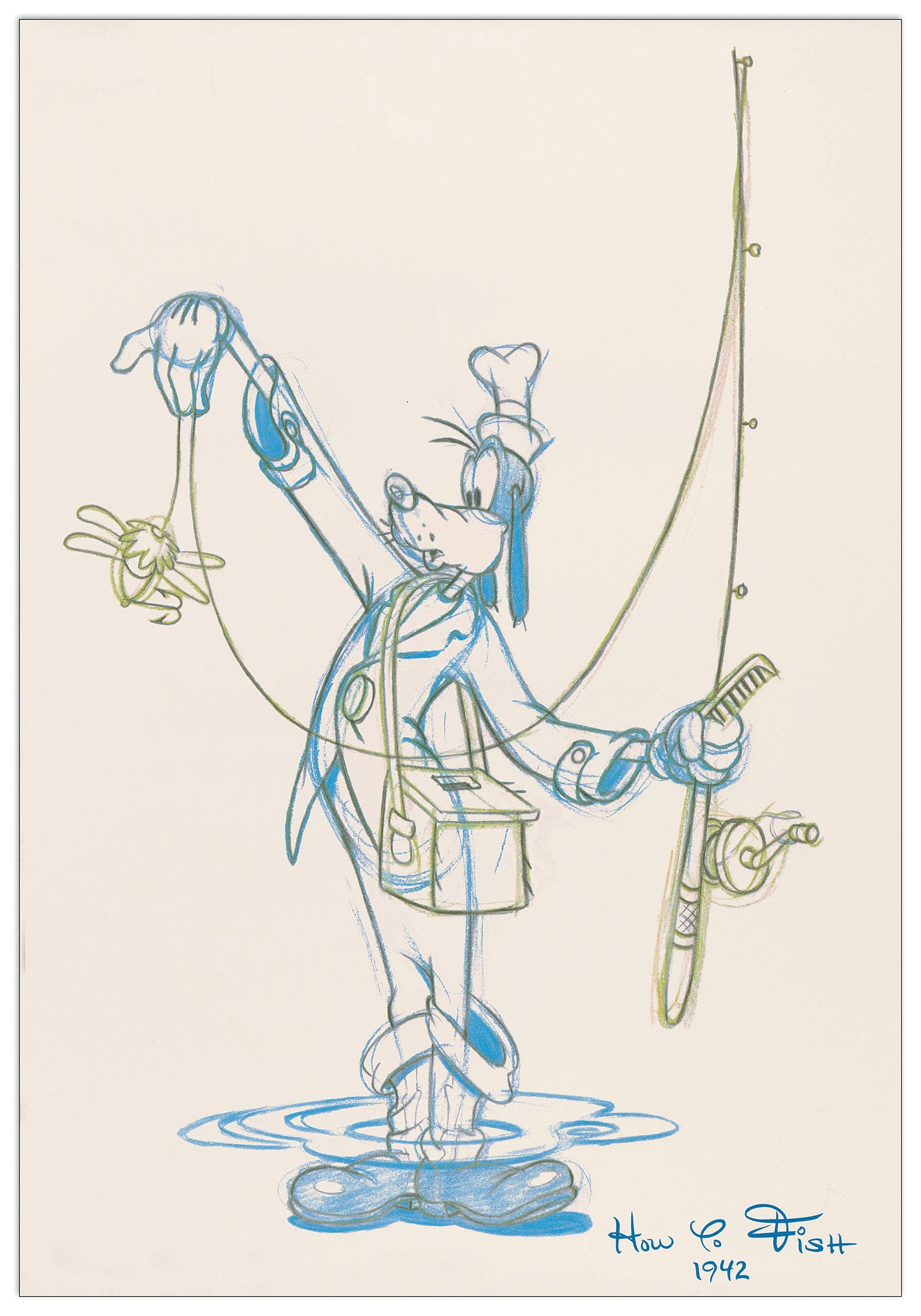 Fisherman Goofy cm 43x63