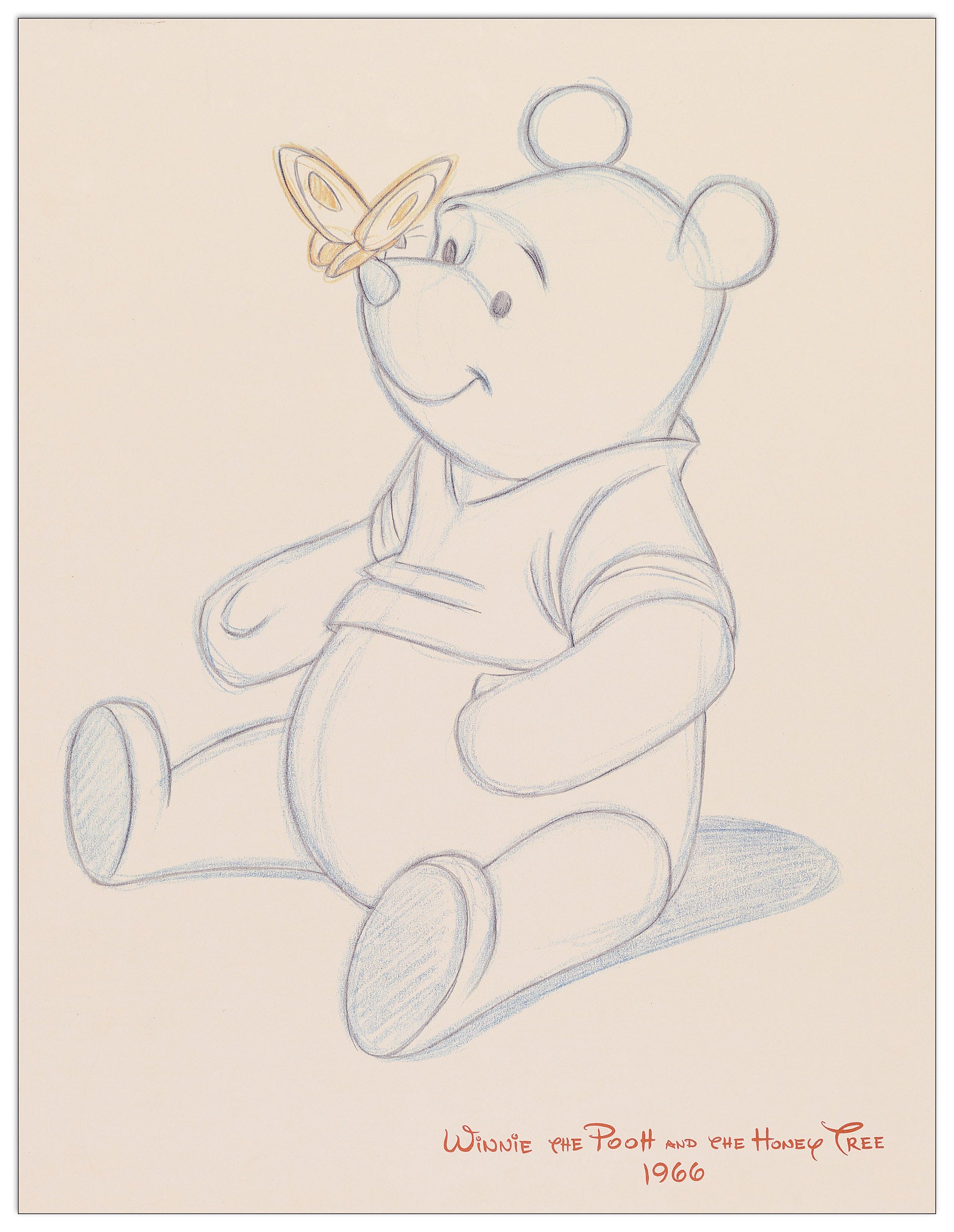 Pooh Bear Makes A Friend cm 46x60