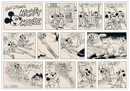 Mickey On The Slopes cm 81x56