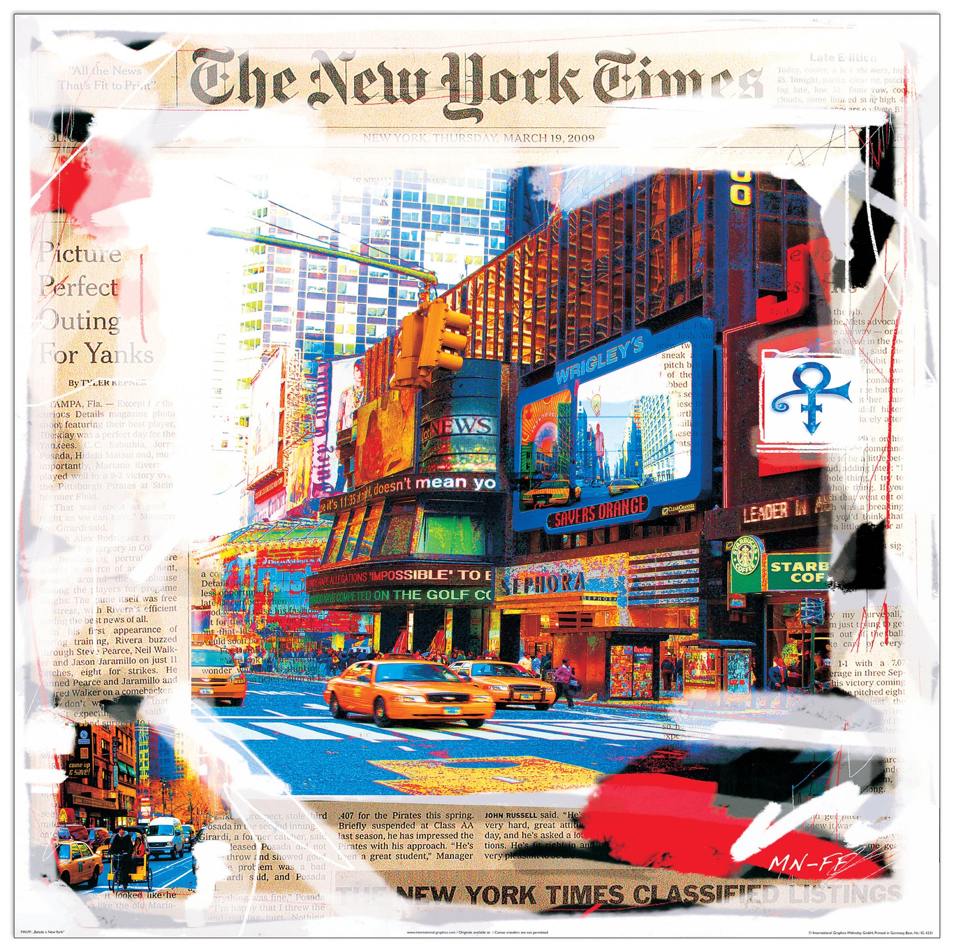 Balade A New York cm 70x70