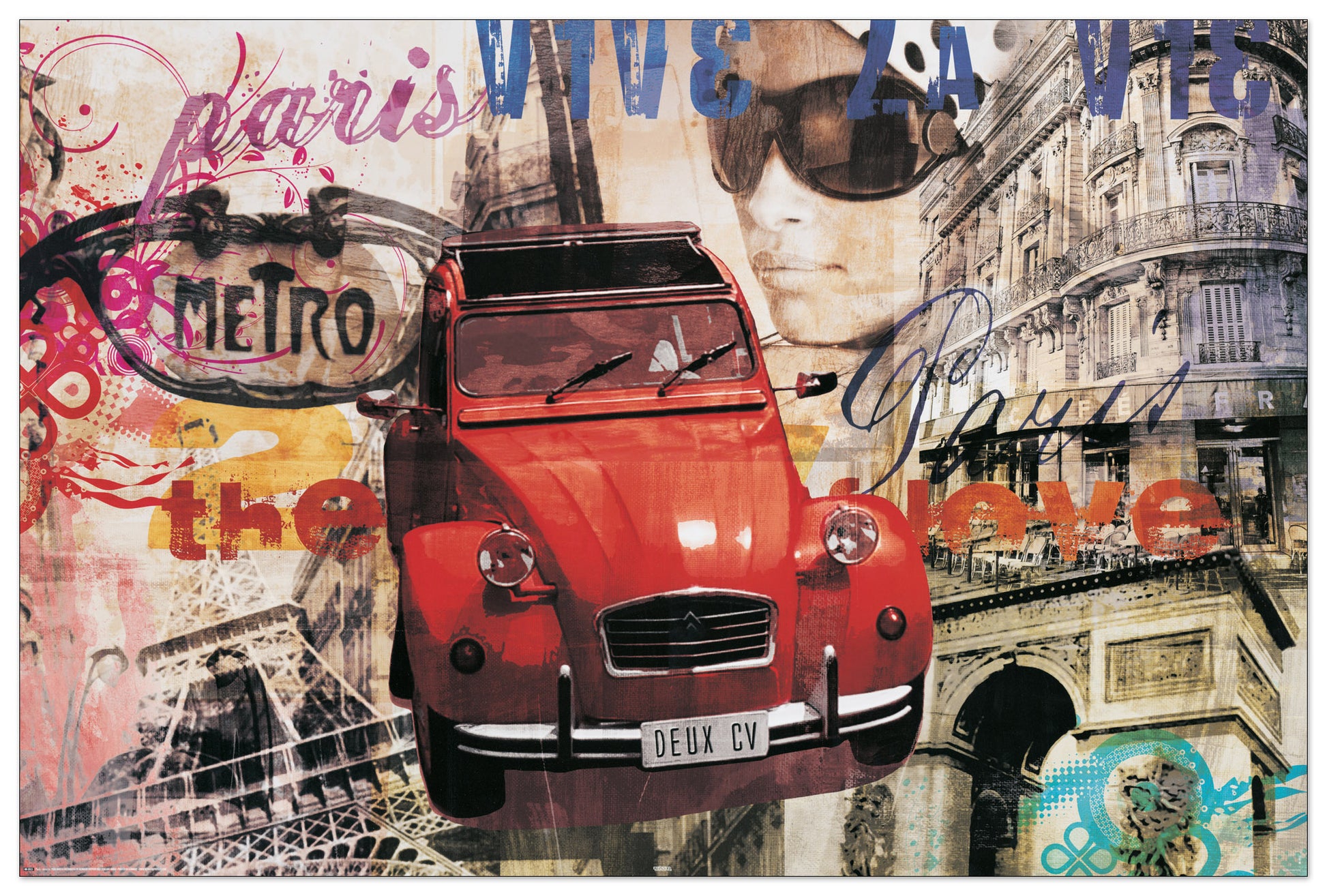 Paris Deux Cv cm 90x60