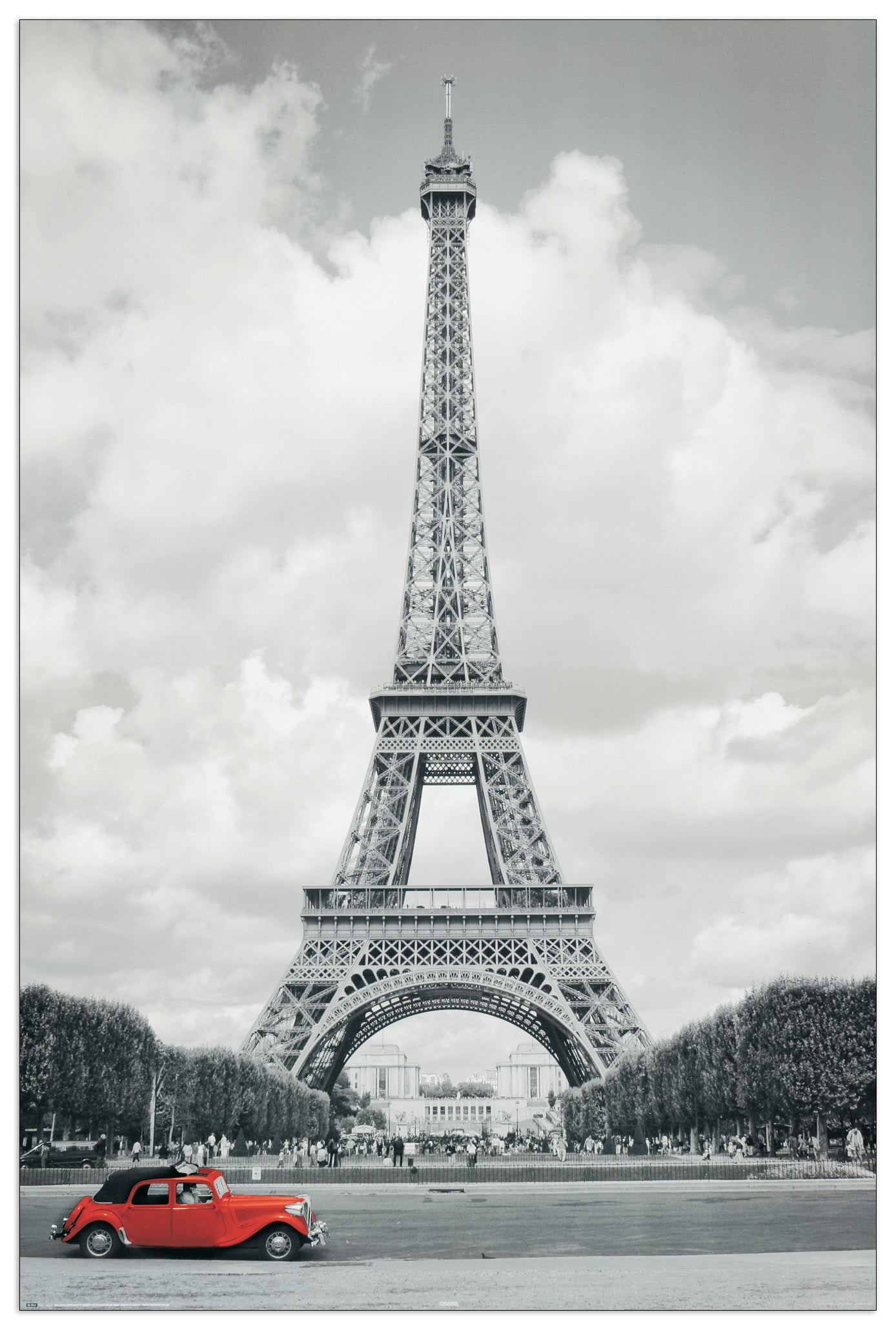 Paris Red Car cm 60x90