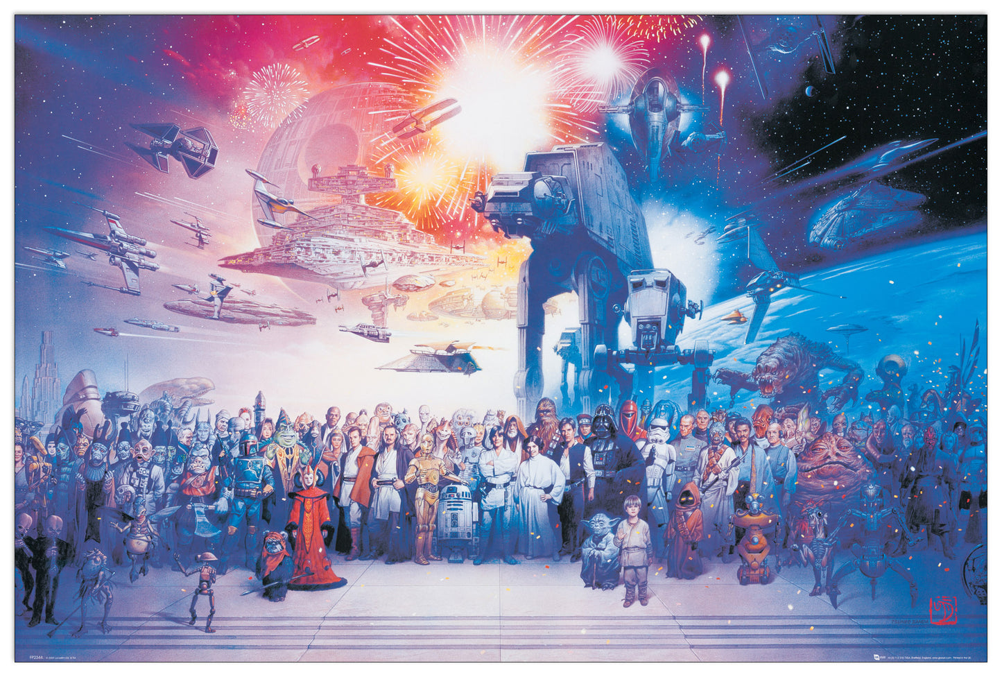 Star Wars, all Characters cm 90x60