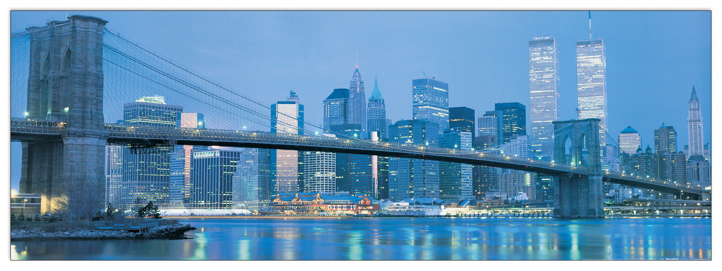 Brooklyn Bridge To Downtown Manhttan cm 140x50