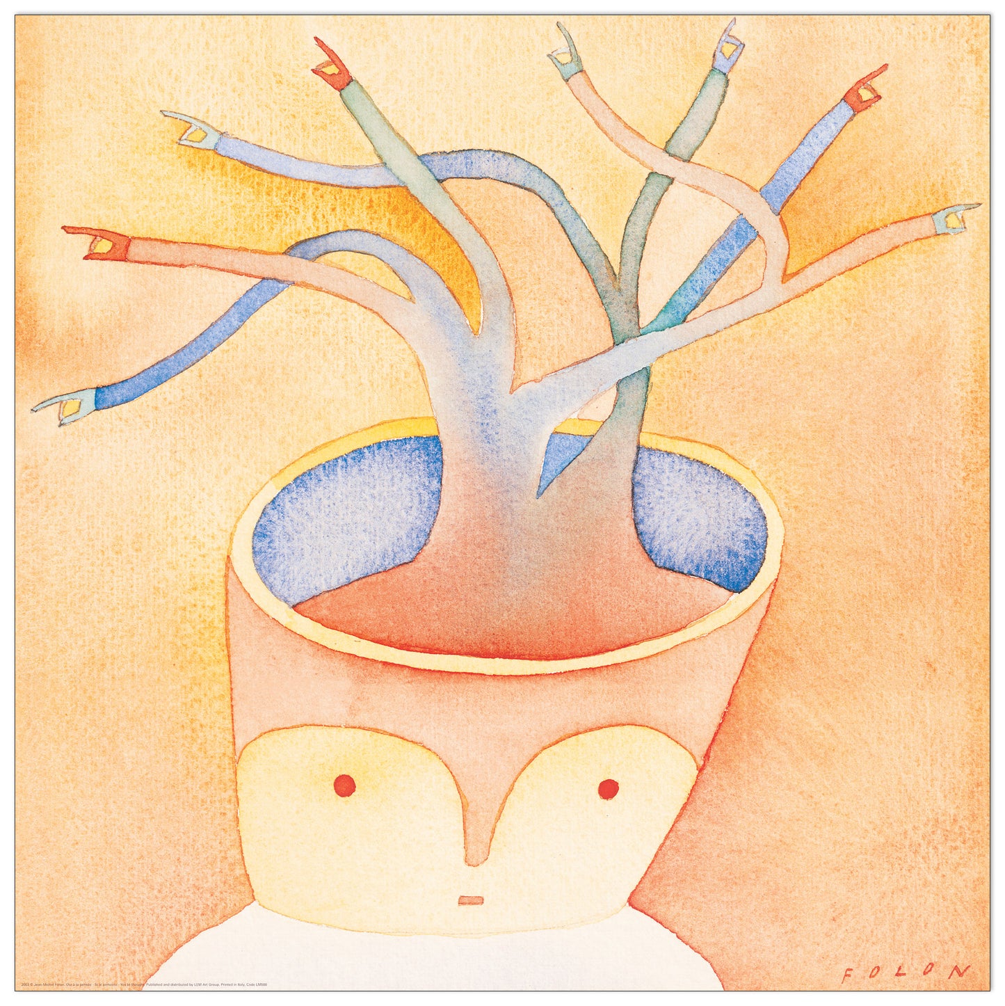 Oui A La Pensée cm 70x70