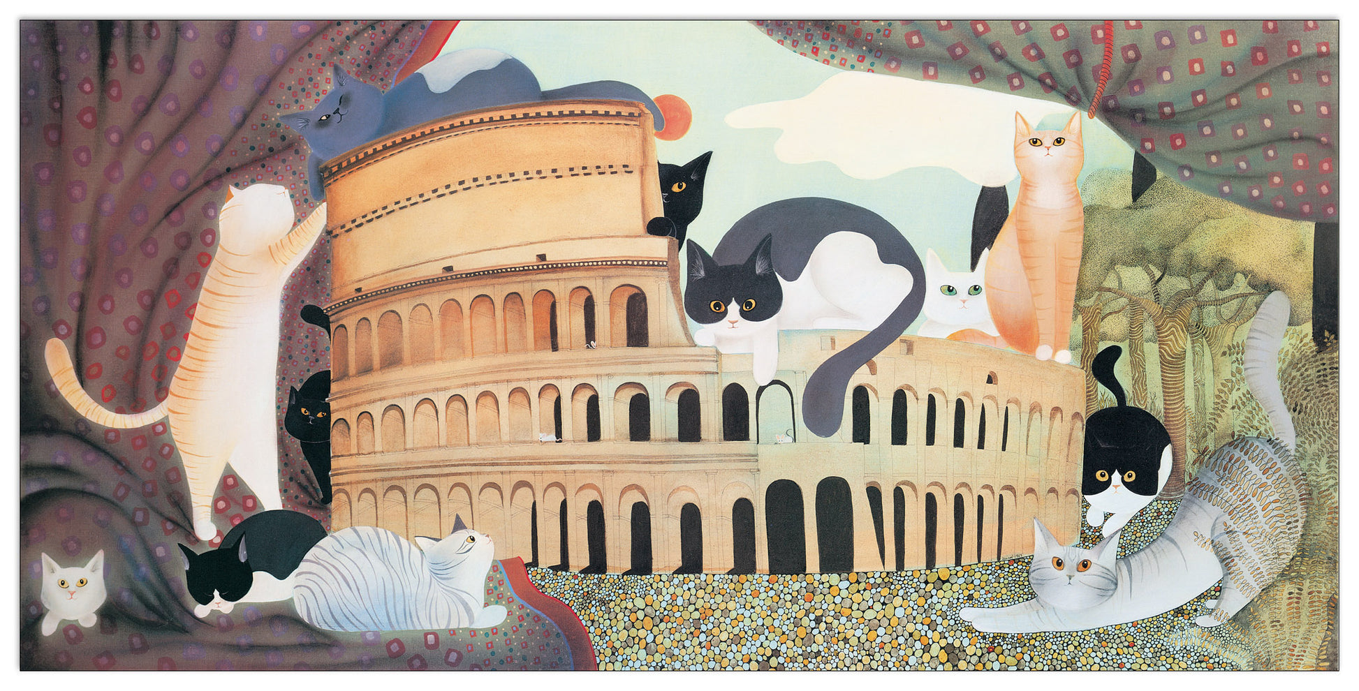 Gatti Al Colosseo cm 95x47