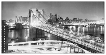 Brooklyn Bridge At Night cm 100x50