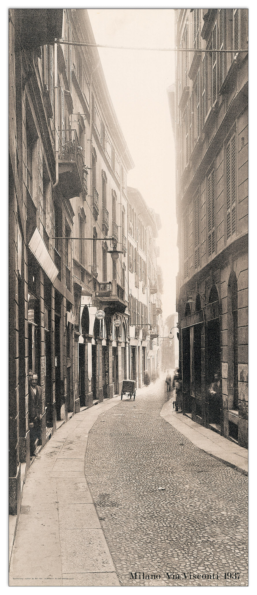 Milano, Via Visconti 1937 cm 36x87