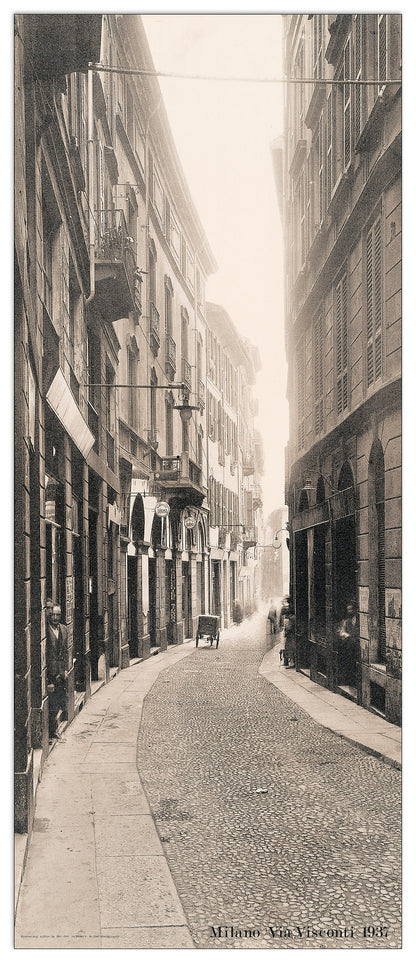 Milano, Via Visconti 1937 cm 36x87