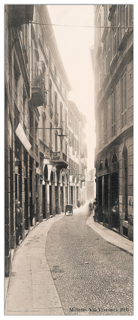 Milano, Via Visconti 1937 cm 36x87