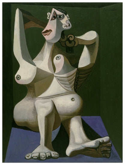 Woman Dressing Her Hair cm 60x80