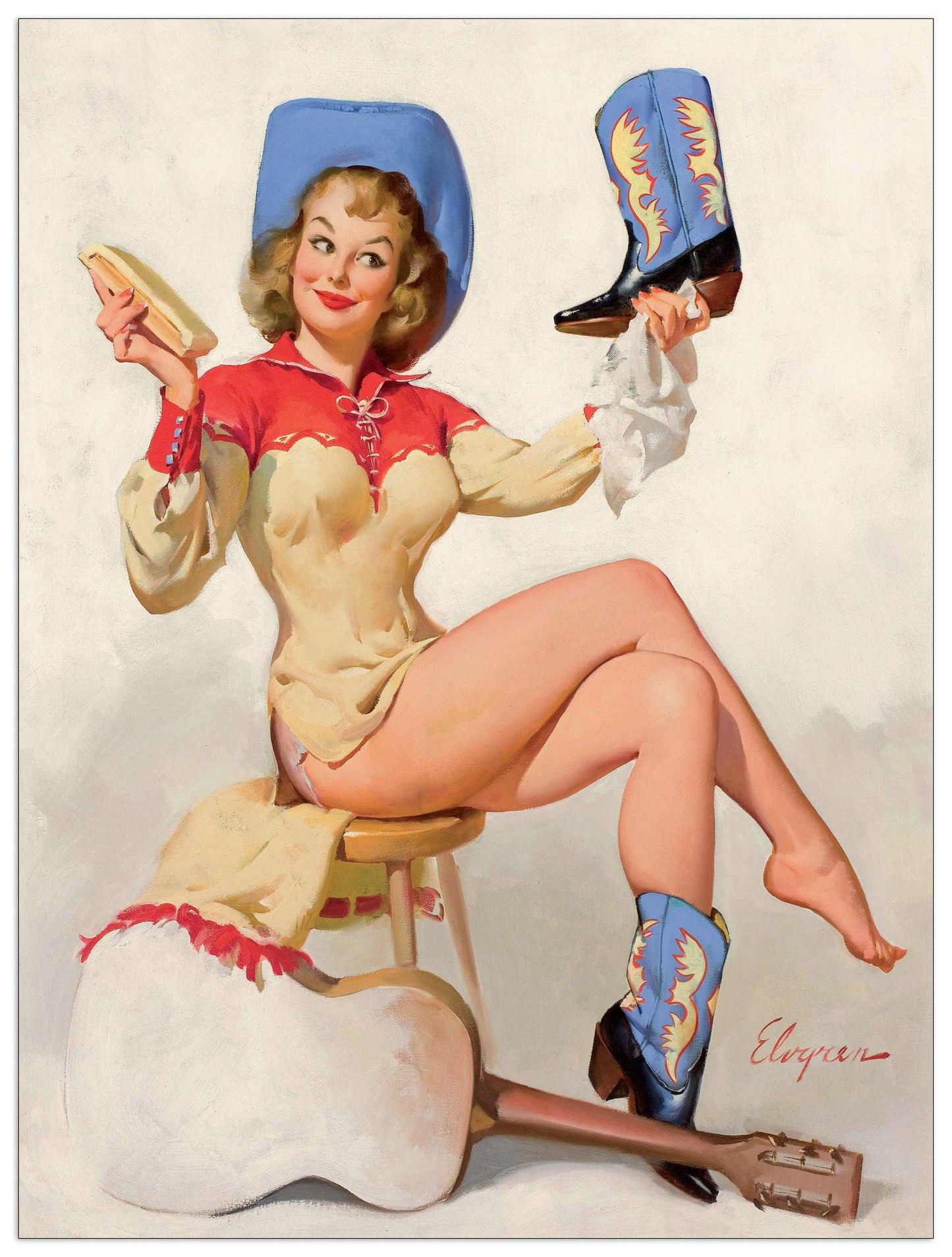 Pin Up Guitar cm 60x80