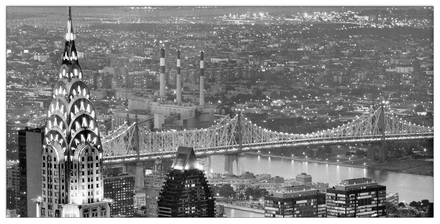 Chrysler Building And Queensboro Bridge cm 140x70