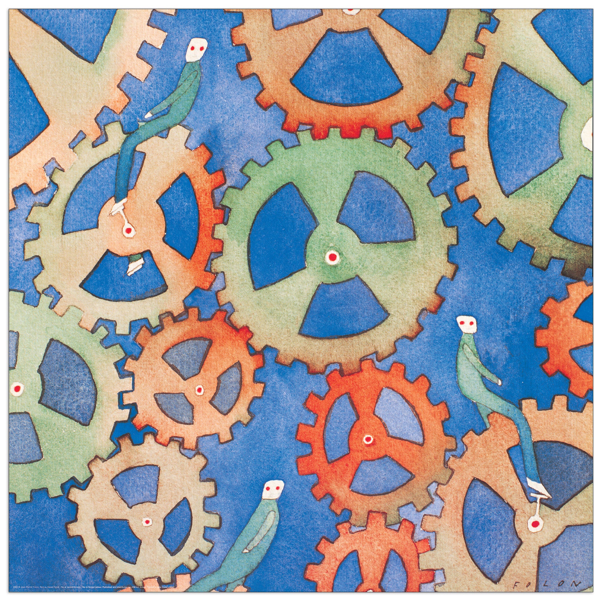 No Al Lavoro Forzato cm 70x70