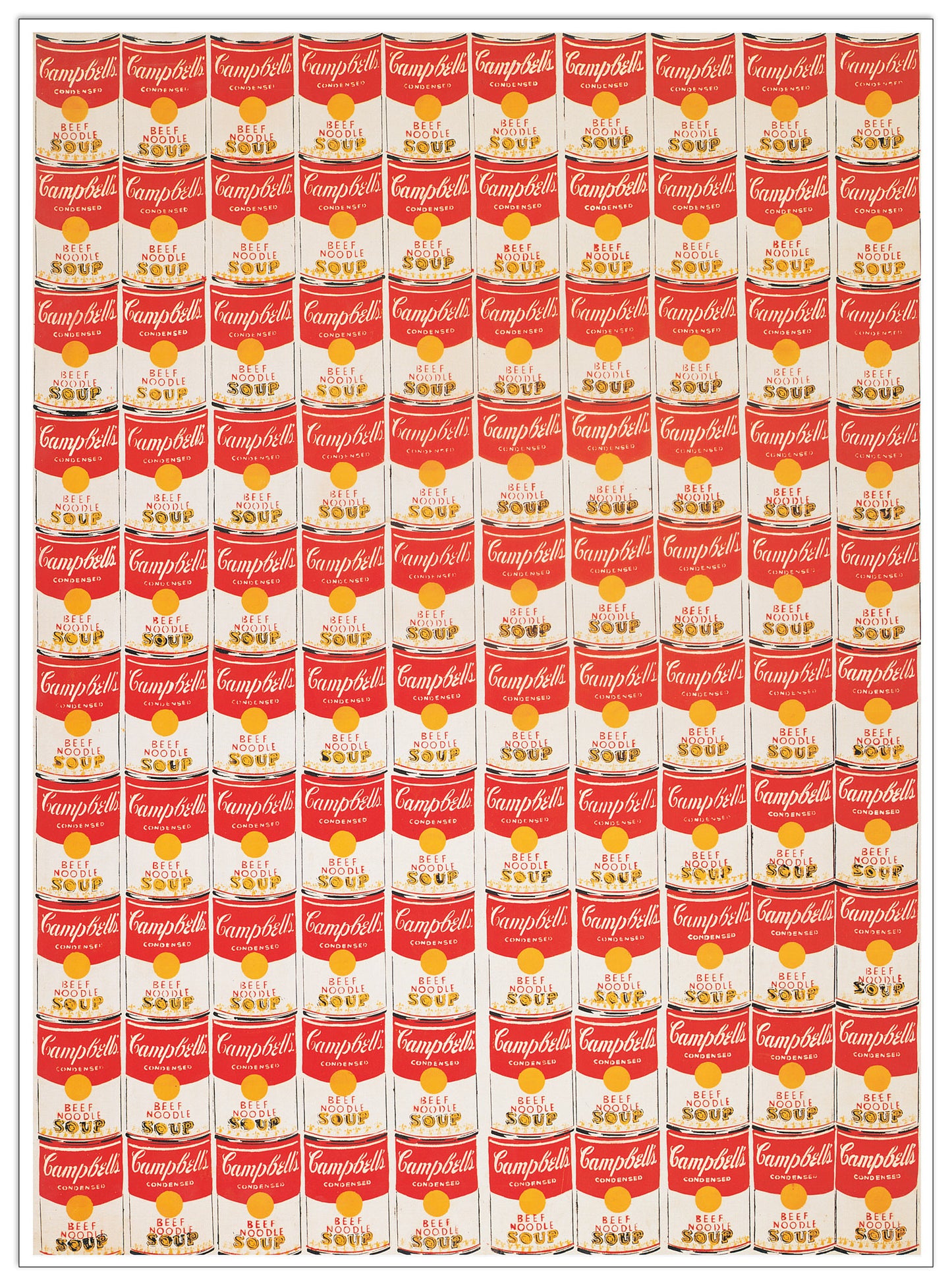 One Hundred Cans, 1962 cm 46x64