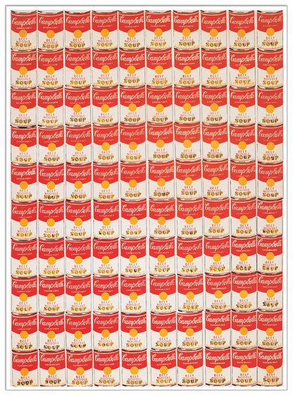 One Hundred Cans, 1962 cm 46x64