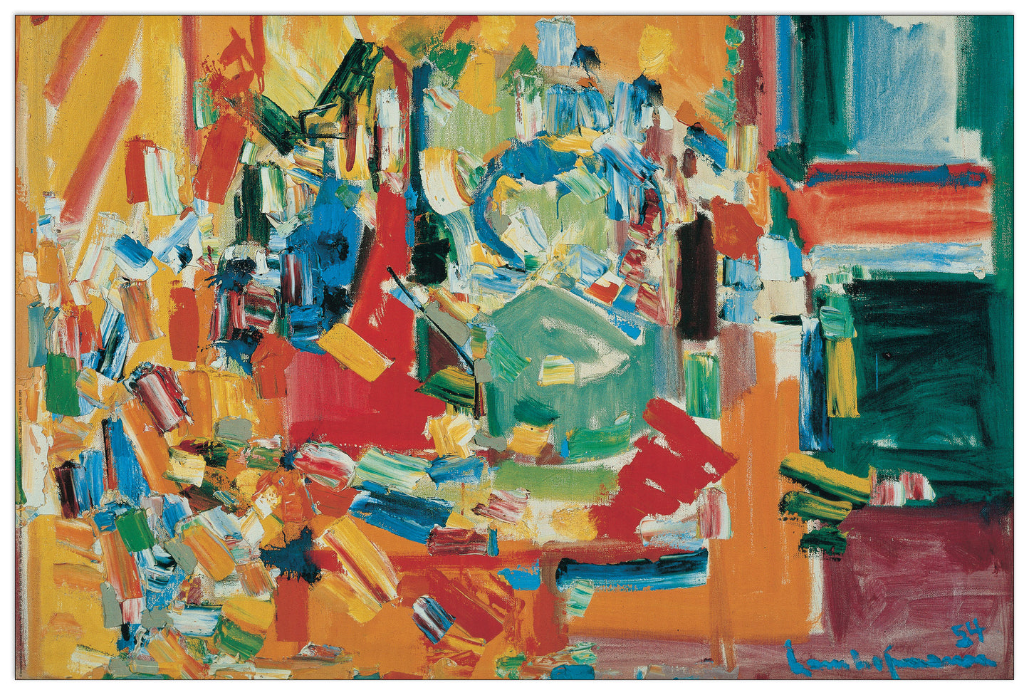 Dominanza Orchestrale In Giallo, 1954 cm 90x60