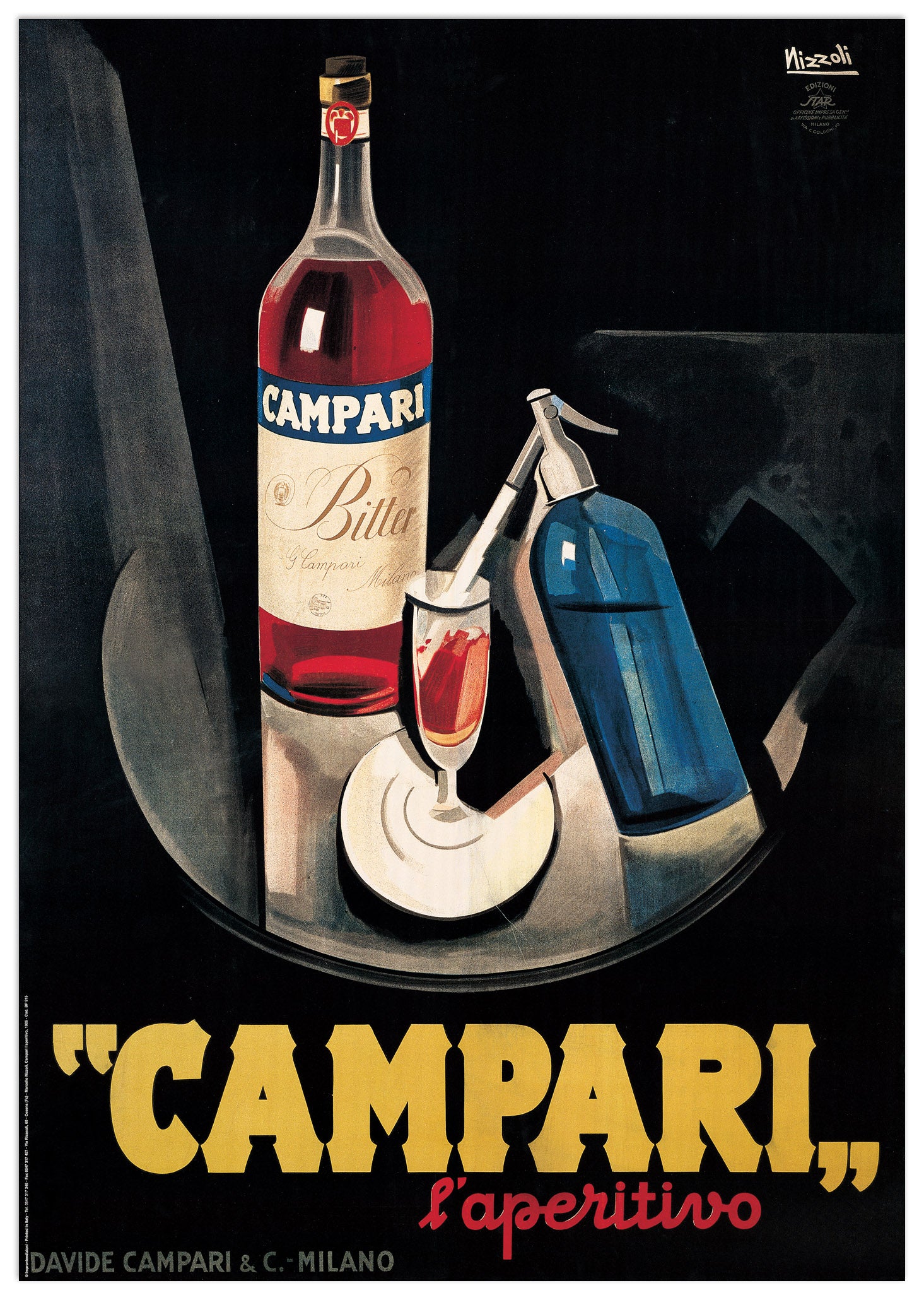 Campari L Aperitivo cm 69x98