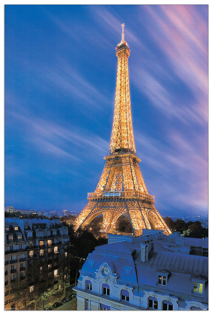 Eiffel Tower At Dusk cm 60x90