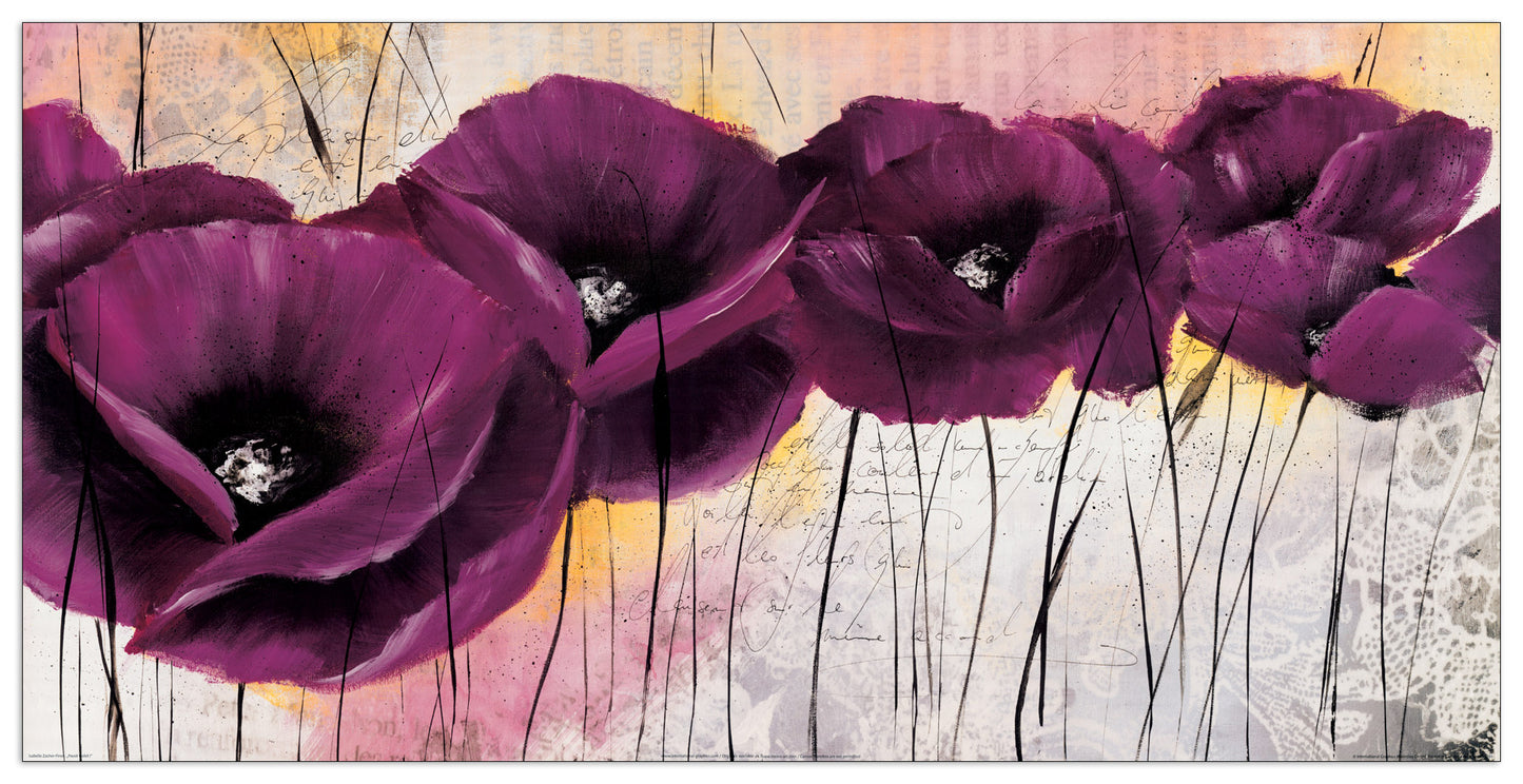 Pavot Violet II cm 100x50