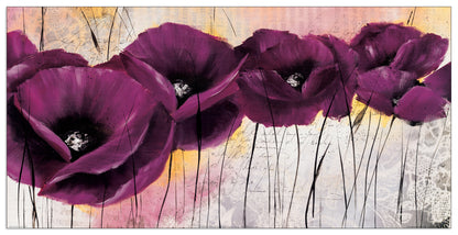 Pavot Violet II cm 100x50
