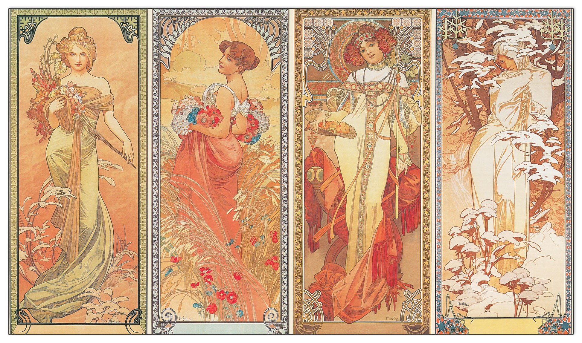 Les Saisons, 1900 cm 44x25