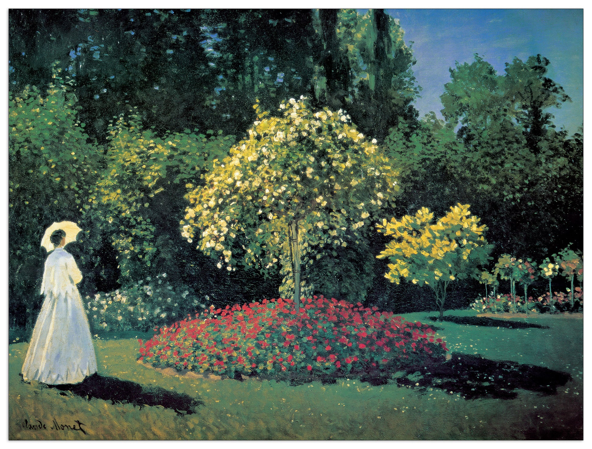 Dame Dans Le Jardin cm 80x60