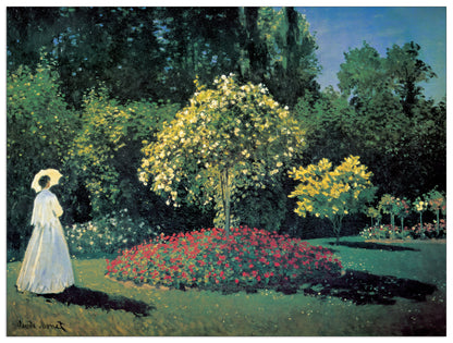 Dame Dans Le Jardin cm 80x60