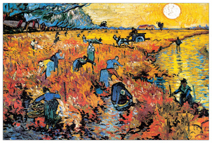 Die Roten Weinberge Von Arles cm 90x60