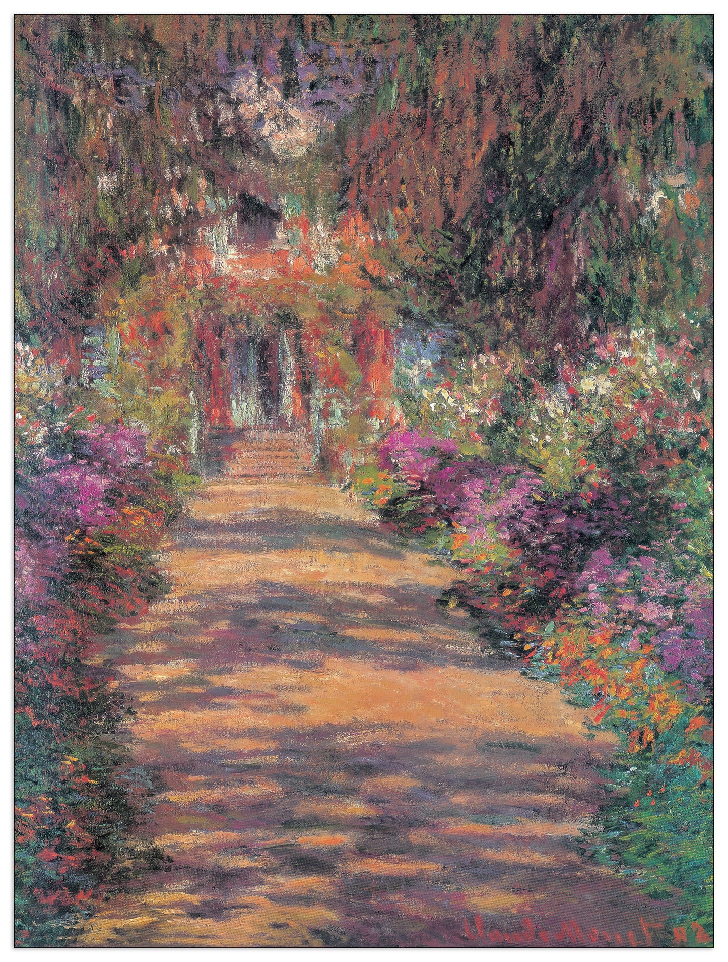 Une Allée Du Jardin De Monet, Giverny cm 60x80