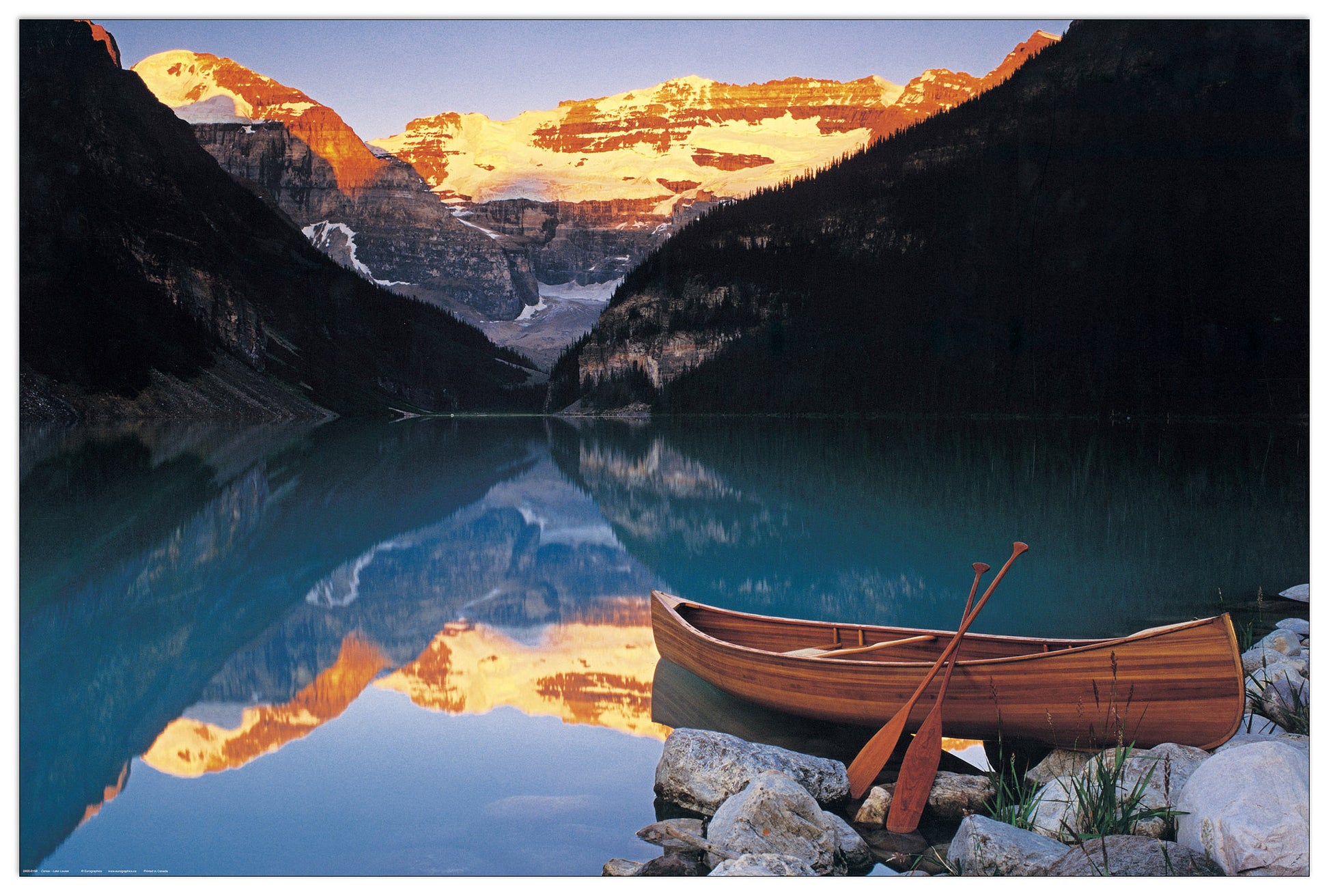 Canoe On Lake Louise cm 90x60