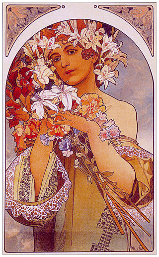 Homage to MUCHA - Fiore - cm 60x98 - Pannello in MDF