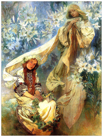 Madonna Of The Lilies cm 60x80