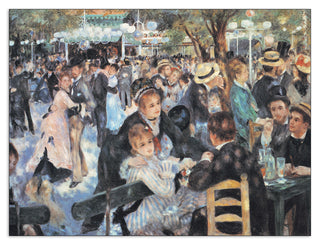 Homage to RENOIR - Ballo al Moulin de la Galette - cm 80x60 - Pannello in MDF