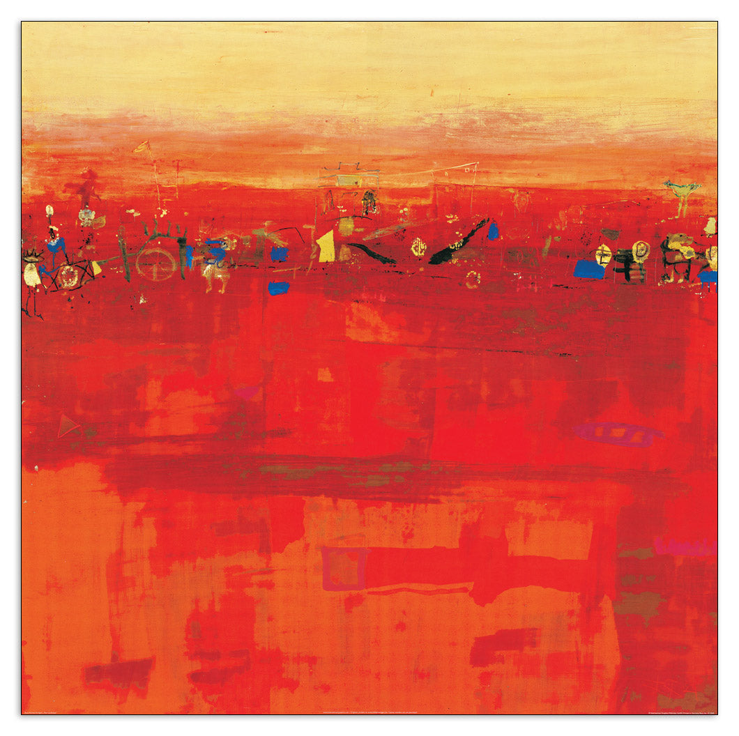 Red Landscape cm 70x70