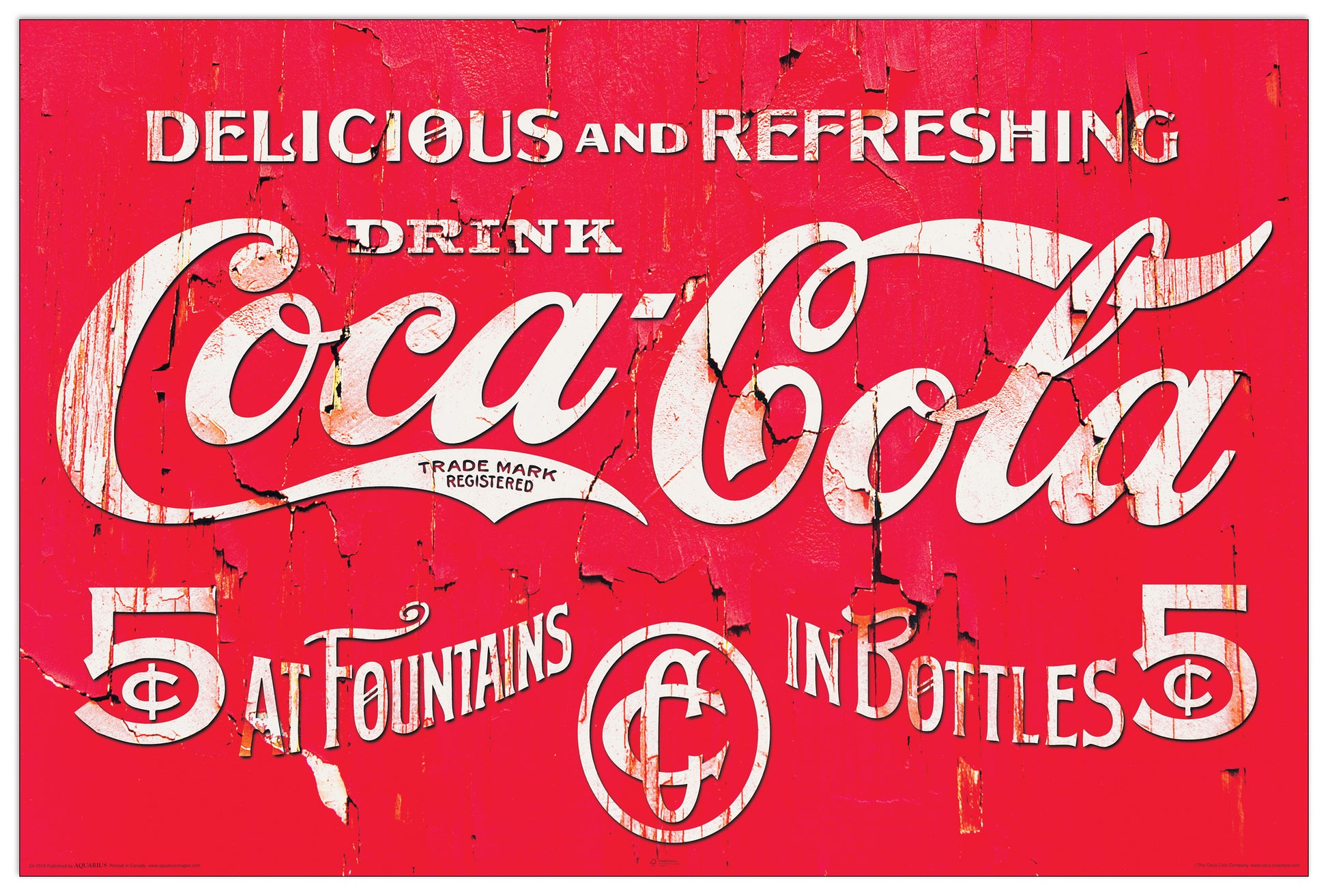 Delicious &b refreshing Coca Cola cm 90x60
