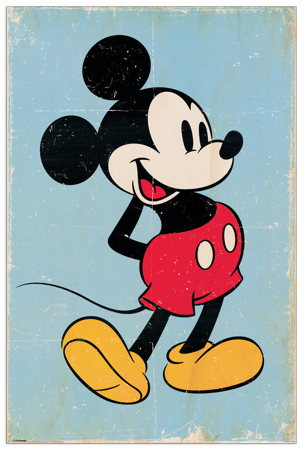 Topolino vintage - cm 60x90 - Pannello in MDF